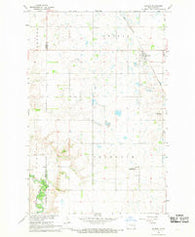 Sharon North Dakota Historical topographic map, 1:24000 scale, 7.5 X 7.5 Minute, Year 1967