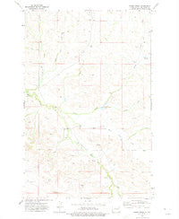 Sheep Creek North Dakota Historical topographic map, 1:24000 scale, 7.5 X 7.5 Minute, Year 1972