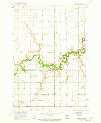 Sheldon NW North Dakota Historical topographic map, 1:24000 scale, 7.5 X 7.5 Minute, Year 1961