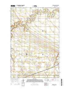 Sheldon NE North Dakota Current topographic map, 1:24000 scale, 7.5 X 7.5 Minute, Year 2014