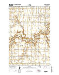 Sheldon NW North Dakota Current topographic map, 1:24000 scale, 7.5 X 7.5 Minute, Year 2014
