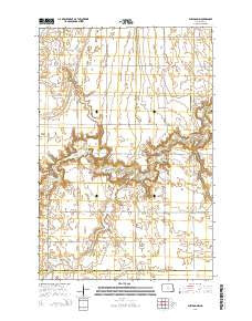 Sheldon NW North Dakota Current topographic map, 1:24000 scale, 7.5 X 7.5 Minute, Year 2014