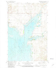 Shell Creek Bay North Dakota Historical topographic map, 1:24000 scale, 7.5 X 7.5 Minute, Year 1981