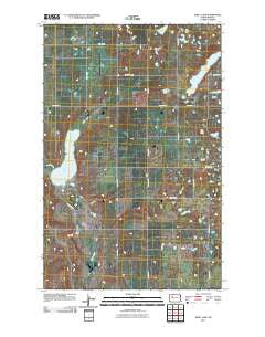 Shell Lake North Dakota Historical topographic map, 1:24000 scale, 7.5 X 7.5 Minute, Year 2011