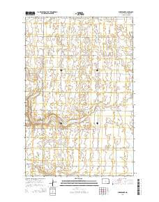 Sherbrooke North Dakota Current topographic map, 1:24000 scale, 7.5 X 7.5 Minute, Year 2014