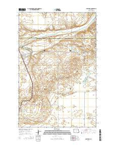 Sheyenne North Dakota Current topographic map, 1:24000 scale, 7.5 X 7.5 Minute, Year 2014