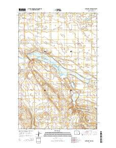 Sheyenne Lake North Dakota Current topographic map, 1:24000 scale, 7.5 X 7.5 Minute, Year 2014