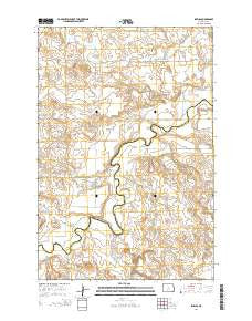 Shields North Dakota Current topographic map, 1:24000 scale, 7.5 X 7.5 Minute, Year 2014