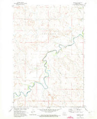 Shields North Dakota Historical topographic map, 1:24000 scale, 7.5 X 7.5 Minute, Year 1971