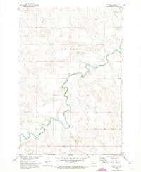 Shields North Dakota Historical topographic map, 1:24000 scale, 7.5 X 7.5 Minute, Year 1971