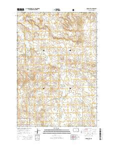 Shields SW North Dakota Current topographic map, 1:24000 scale, 7.5 X 7.5 Minute, Year 2014