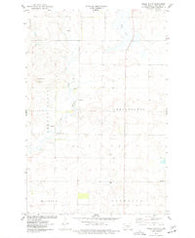 Sibley Butte North Dakota Historical topographic map, 1:24000 scale, 7.5 X 7.5 Minute, Year 1975