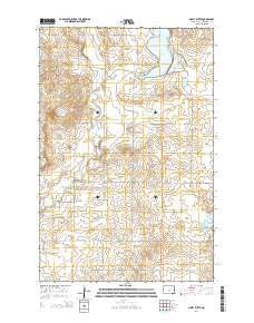Sibley Butte North Dakota Current topographic map, 1:24000 scale, 7.5 X 7.5 Minute, Year 2014
