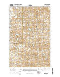 Siebold Lake North Dakota Current topographic map, 1:24000 scale, 7.5 X 7.5 Minute, Year 2014