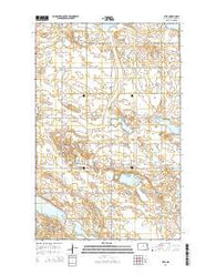 Silva North Dakota Current topographic map, 1:24000 scale, 7.5 X 7.5 Minute, Year 2014