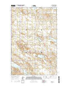 Silva North Dakota Current topographic map, 1:24000 scale, 7.5 X 7.5 Minute, Year 2014