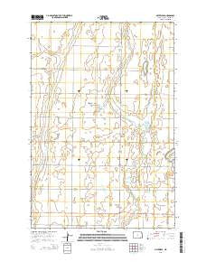 Silverleaf North Dakota Current topographic map, 1:24000 scale, 7.5 X 7.5 Minute, Year 2014