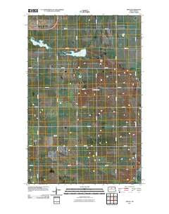 Simcoe North Dakota Historical topographic map, 1:24000 scale, 7.5 X 7.5 Minute, Year 2011