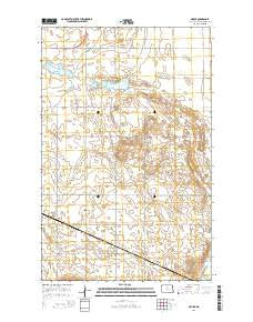 Simcoe North Dakota Current topographic map, 1:24000 scale, 7.5 X 7.5 Minute, Year 2014