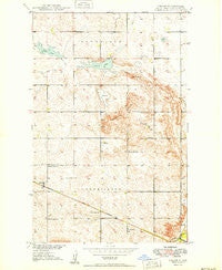 Simcoe North Dakota Historical topographic map, 1:24000 scale, 7.5 X 7.5 Minute, Year 1949