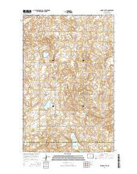 Smoky Butte North Dakota Current topographic map, 1:24000 scale, 7.5 X 7.5 Minute, Year 2014