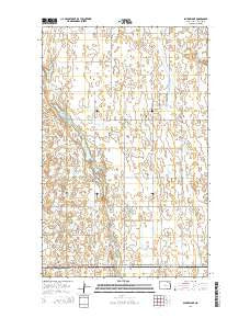 Snyder Lake North Dakota Current topographic map, 1:24000 scale, 7.5 X 7.5 Minute, Year 2014
