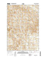 Solberg Butte North Dakota Current topographic map, 1:24000 scale, 7.5 X 7.5 Minute, Year 2014