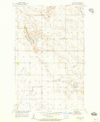Souris SE North Dakota Historical topographic map, 1:24000 scale, 7.5 X 7.5 Minute, Year 1954