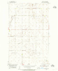 Souris SW North Dakota Historical topographic map, 1:24000 scale, 7.5 X 7.5 Minute, Year 1954