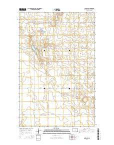 Souris SE North Dakota Current topographic map, 1:24000 scale, 7.5 X 7.5 Minute, Year 2014