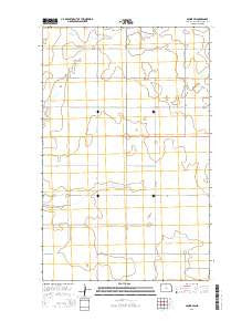 Souris SW North Dakota Current topographic map, 1:24000 scale, 7.5 X 7.5 Minute, Year 2014