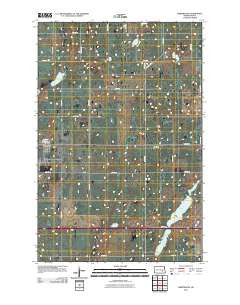 Spiritwood North Dakota Historical topographic map, 1:24000 scale, 7.5 X 7.5 Minute, Year 2011