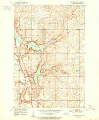 Spiritwood Lake North Dakota Historical topographic map, 1:24000 scale, 7.5 X 7.5 Minute, Year 1951