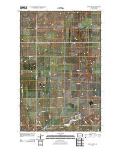 Spring Brook North Dakota Historical topographic map, 1:24000 scale, 7.5 X 7.5 Minute, Year 2011