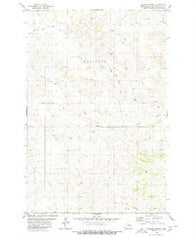 Square Butte North Dakota Historical topographic map, 1:24000 scale, 7.5 X 7.5 Minute, Year 1979