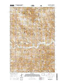 Square Butte North Dakota Current topographic map, 1:24000 scale, 7.5 X 7.5 Minute, Year 2014