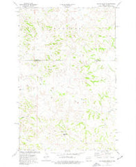 Squaretop Butte North Dakota Historical topographic map, 1:24000 scale, 7.5 X 7.5 Minute, Year 1974