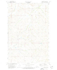 Squaw Gap North Dakota Historical topographic map, 1:24000 scale, 7.5 X 7.5 Minute, Year 1974