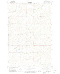 Squaw Gap North Dakota Historical topographic map, 1:24000 scale, 7.5 X 7.5 Minute, Year 1974