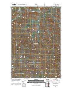 Squaw Gap North Dakota Historical topographic map, 1:24000 scale, 7.5 X 7.5 Minute, Year 2011