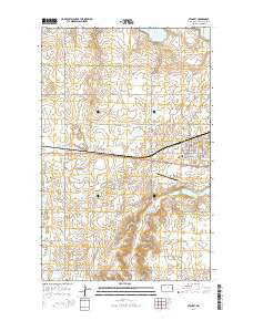Stanley North Dakota Current topographic map, 1:24000 scale, 7.5 X 7.5 Minute, Year 2014