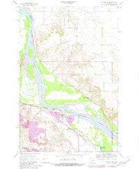 Stanton SE North Dakota Historical topographic map, 1:24000 scale, 7.5 X 7.5 Minute, Year 1967