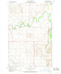 Stanton North Dakota Historical topographic map, 1:24000 scale, 7.5 X 7.5 Minute, Year 1968