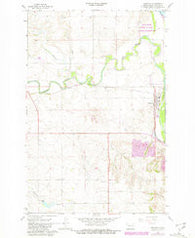 Stanton North Dakota Historical topographic map, 1:24000 scale, 7.5 X 7.5 Minute, Year 1968