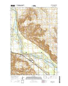 Stanton SE North Dakota Current topographic map, 1:24000 scale, 7.5 X 7.5 Minute, Year 2014