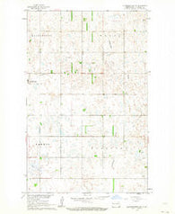 Starkweather NE North Dakota Historical topographic map, 1:24000 scale, 7.5 X 7.5 Minute, Year 1962