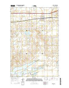 Steele North Dakota Current topographic map, 1:24000 scale, 7.5 X 7.5 Minute, Year 2014