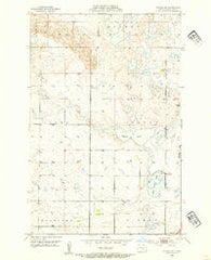 Steele NE North Dakota Historical topographic map, 1:24000 scale, 7.5 X 7.5 Minute, Year 1952