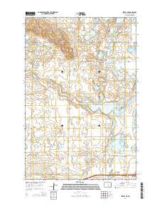 Steele NE North Dakota Current topographic map, 1:24000 scale, 7.5 X 7.5 Minute, Year 2014