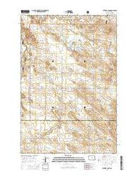 Stewart Lake North Dakota Current topographic map, 1:24000 scale, 7.5 X 7.5 Minute, Year 2014
